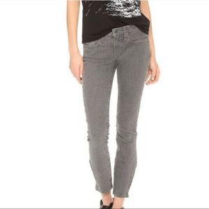 Helmut Lang Ankle Zip Skinny Jeans 28